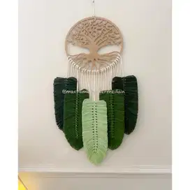 Macrame Daun Hiasan Dinding