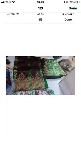 kain songket asli padang 1 set