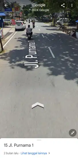 Tanah tepi jalan purnama 1 ukuran 21 x 54 lokasi strategis
