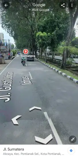 Tanah tepi jalan M.sohor sumatra pontianak