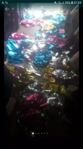 Ada 16,5kg balon hias ultah utk ank2 brg baru hrg murah cpt dpt yah