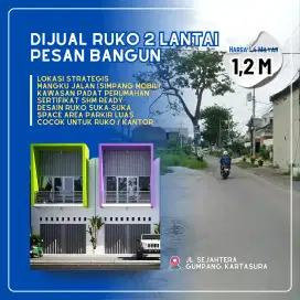 SHM READY RUKO DUA LANTAI GUMPANG LINGKUNGAN KAMPUS ITB AAS KARTASURA