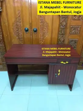 Meja Kerja Kantor 1/2 Biro Kasir Komputer Belajar Tulis Kost Kayu #KS