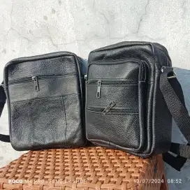 TAS SELEMPANG KULIT SAPI ASLI ( BISA COD )