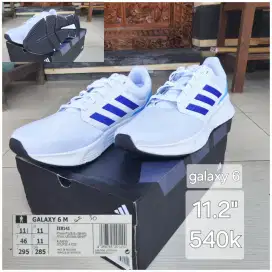 Sepatu adidas galaxy 6 putih uk 11 baru original