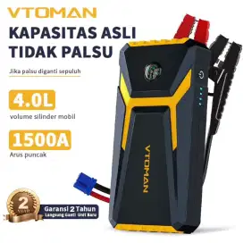 Vtoman V6 PRO Jump Starter Aki Mobil Motor Power Bank 10000mah