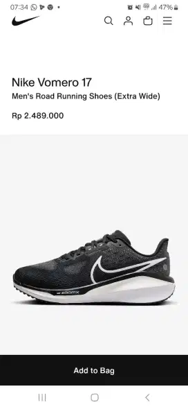 Sepatu Running Nike Original