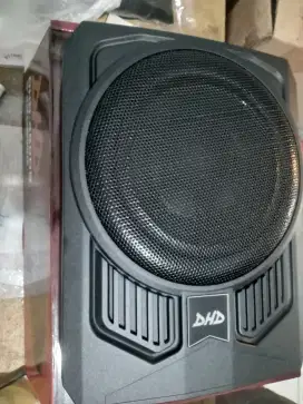 Subwoofer aktif 10 inci merek dhd,harga siap pasang