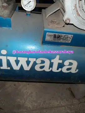 Dijual Kompressor Angin Merk Iwata Jepang 5 HP