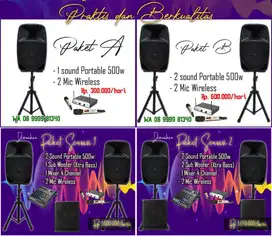 rental sewa sound sistem system speaker profesional & berkualitas