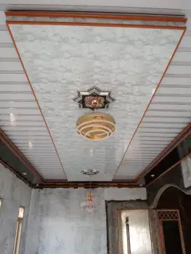 Plafon PVC terpasang dan wpc, dan renovasi rumah Dll