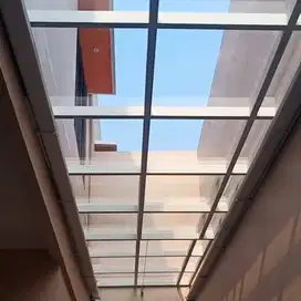 kanopi manual atap solar flat katrol