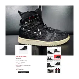 Sepatu AJ1/Air Jordan 1High Cargo Black  Rare item Size 43