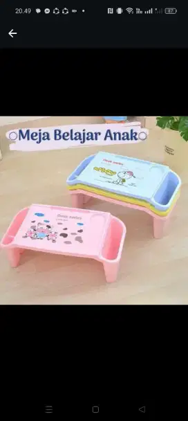 Meja plastik anak