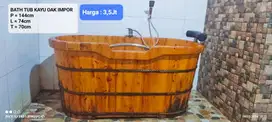 BATH TUB KAYU OAK IMPOR