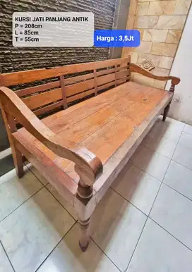 KURSI PANJANG JATI ANTIK