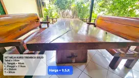 SET MEJA KURSI TREMBESI TUA SOLID