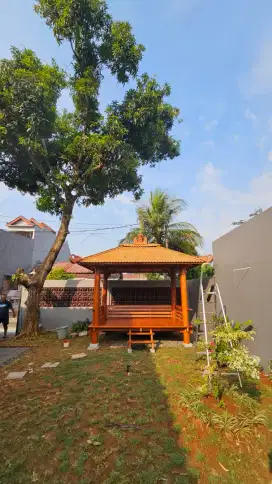 Gazebo kayu - saung taman