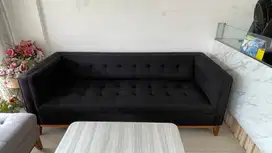 Sofa 3 Seater Warna Hitam