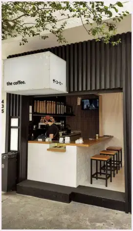 meja bar coffeshop minimalis jogja