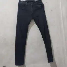Celana volcom jeans hitam  melar stretch