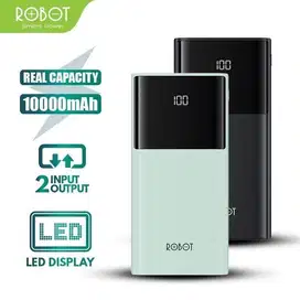 Robot RT190S Powerbank 10000mAh LED Dual Input Output Type-C & Micro