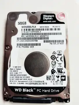 Hard disk WDBLACK 500gb 2,5Inch