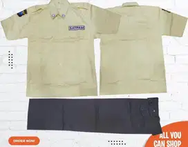 Seragam Baju PDH Satpam Security Krem Terbaru