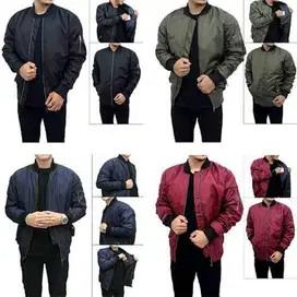 Jaket Bomber Polos Parasut Pilihan Warna