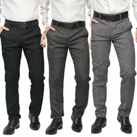 Celana Formal Hitam Pria Regular/Slimfit