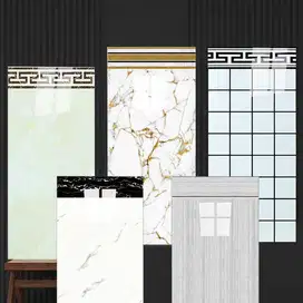 Wallpaper Dinding Vinyl Marble Wallpaper Setengah Dinding 40x90cm