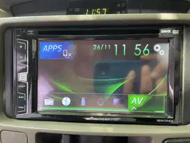 Head unit double din tape mobil pioneer lengkap