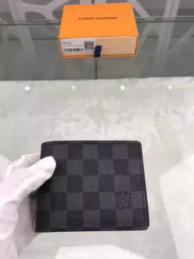 Dompet Lv Damier Black Ori Leather