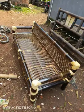 Jual bale bambu kursi bambu hitam cod bayar di tempat