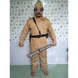Baju Pejuang Tempo Dulu/ Veteran untuk Dewasa