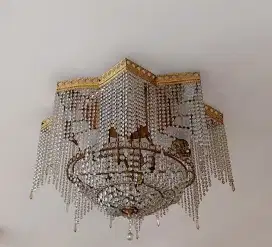 LAMPU KRISTAL KACA AESTHETIC MEWAH