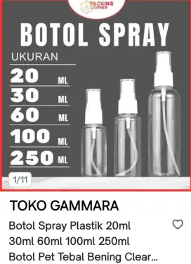 BOTOL SPRAY IMPOR 60ML 100ML 250ML 500ML