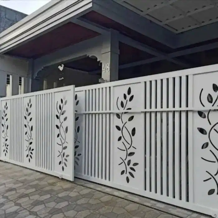 pagar rumah murah warna putih geratis survei