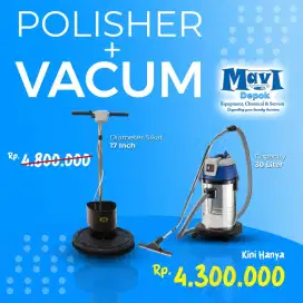 Promo terbatas polisher karpet & vacuum cleaner