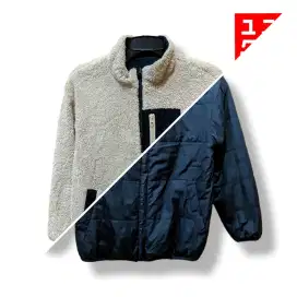 JAKET HANGAT UNIQLO SHERPA REVERSIBLE / BOLAK BALIK