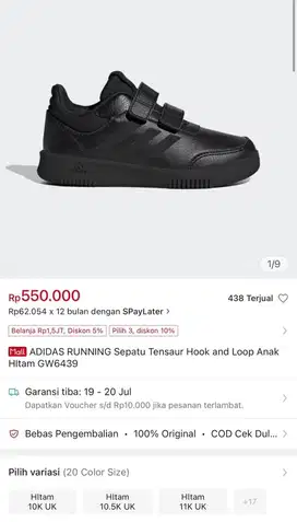 Edisi Salah Beli Sepatu Adidas size 39,5 insol 24 cm