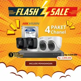 Paket 4 KAMERA CCTV Analog HIKVISON