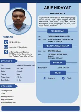 Mencari pekerjaan supir atau yg lain