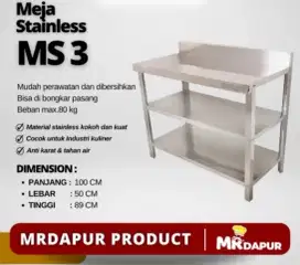 Paket meja stainless