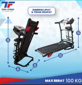 Treadmill elektrik 3fungsi tl 250