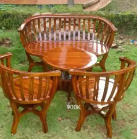 Set meja kursi teras mangkok 211+meja