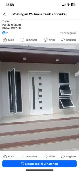 Kusen pintu dan jendela aluminium