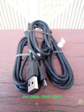 Kabel USB Micro MiHitam Data Cas HP new