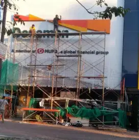 Panel ACP Fasad. ACP Facade. Curtain Wall Kaca. Outdoor Signage