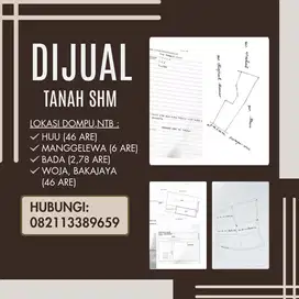 Dijual Tanah Lokasi Dompu, NTB